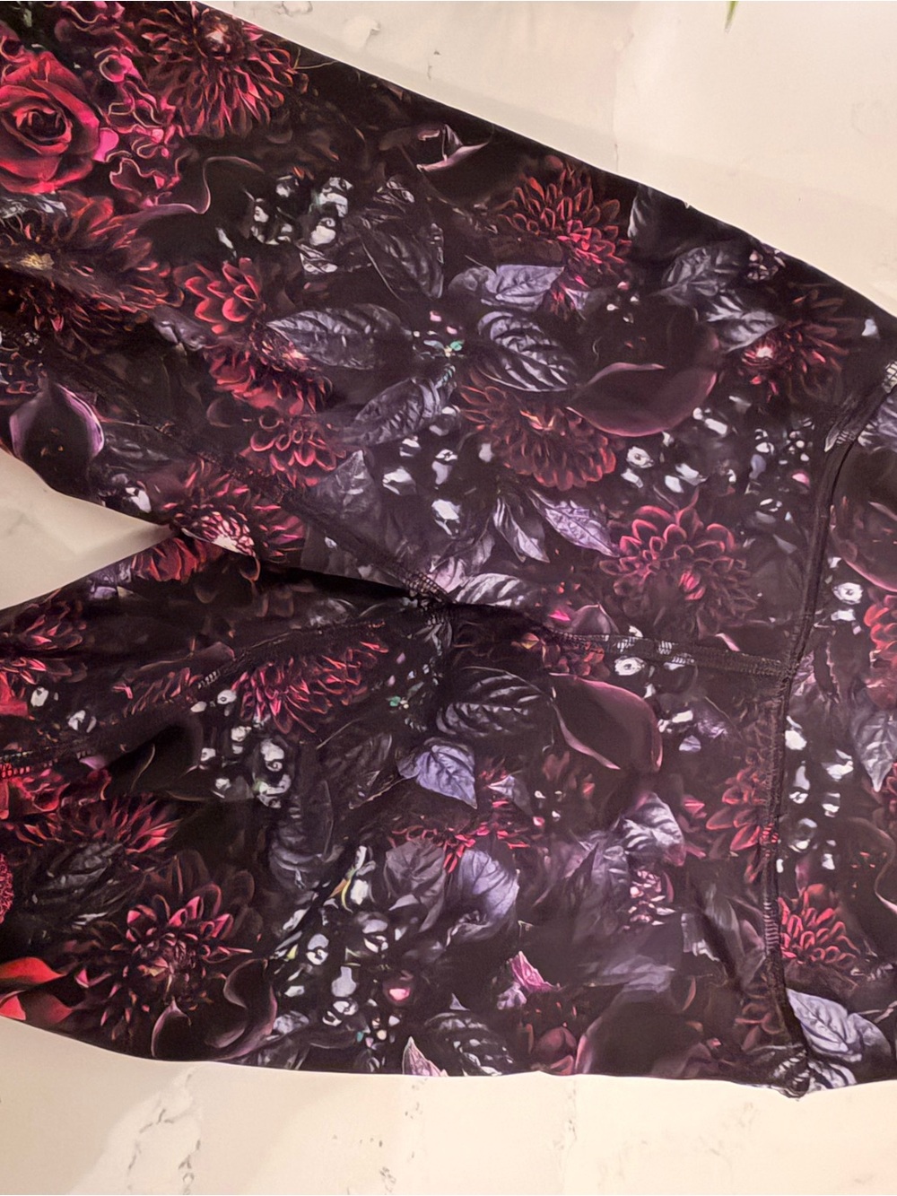 lululemon athletica Purple Floral Performance Leggings